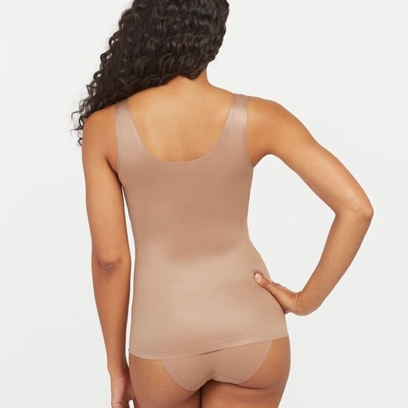 Spanx NWT Thinstincts 2.0 shapewear tank women’s XL in cafe au late - Picture 4 of 9